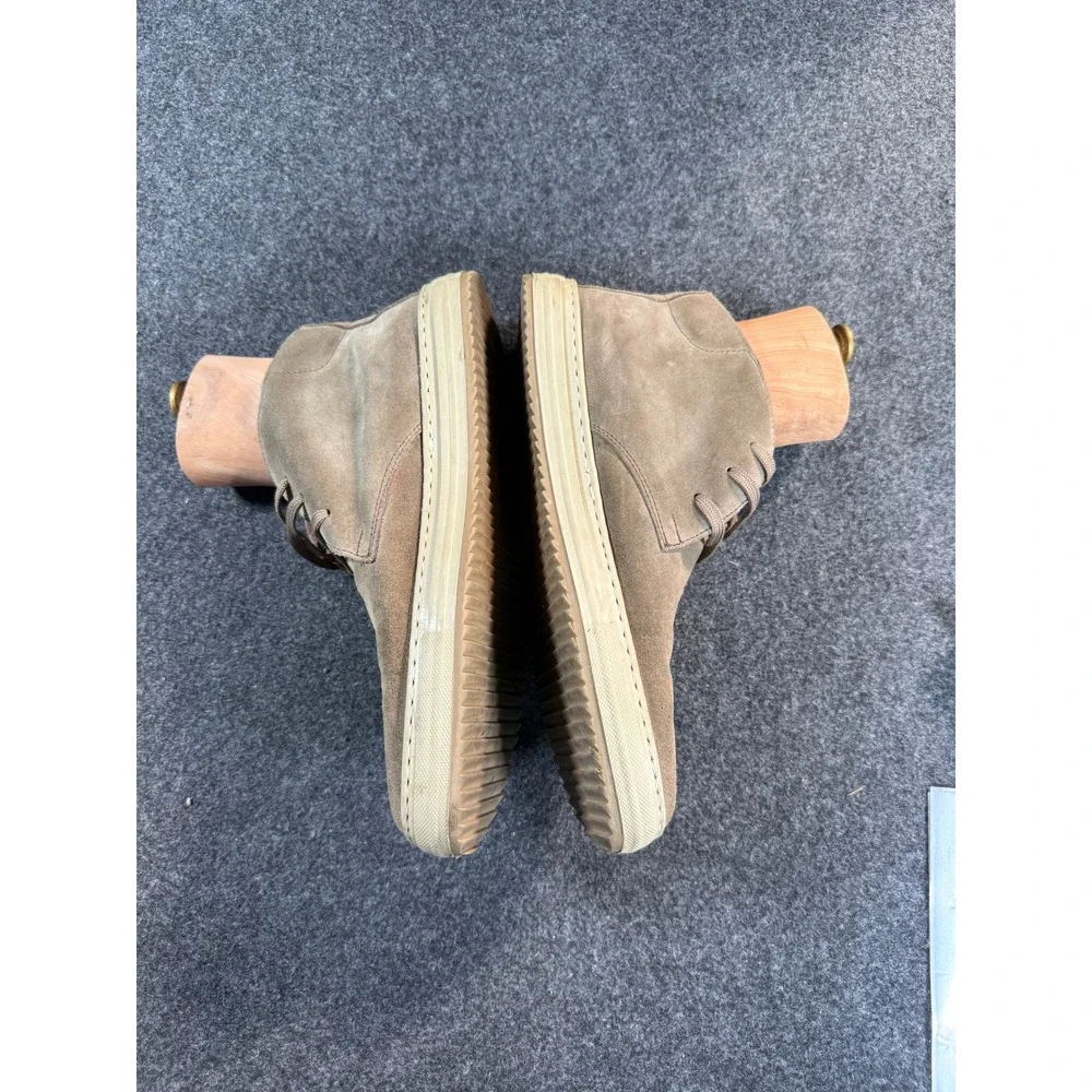 Mens Suede Chukka Boots‎ Desert Boots Made in Italy Size 44 Taupe Lace Up
